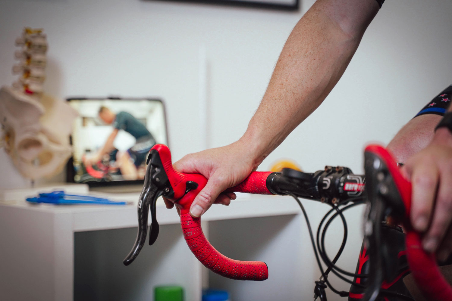 Close Up Of Bike Handle Bars At Vogel Street Physio And Pilates